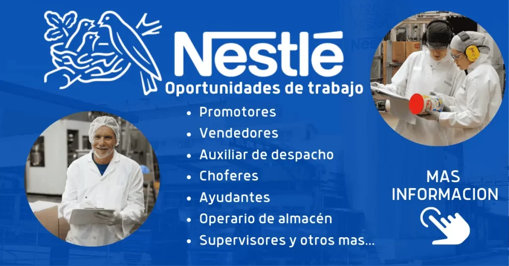 CONVOCATORIAS LABORALES DE NESTLÉ