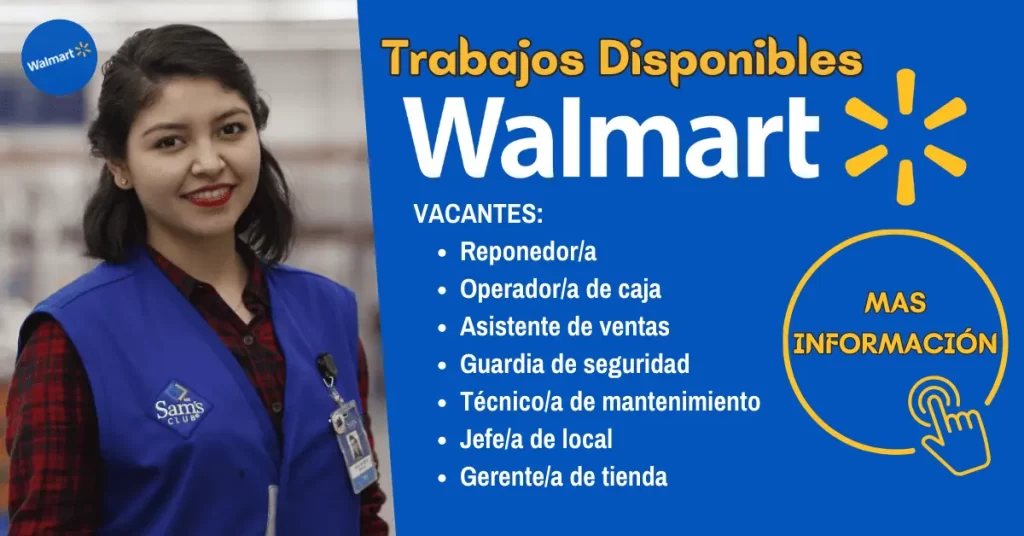Convocatoria laboral en WALMART